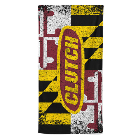 Vintage Maryland Flag Beach Towel